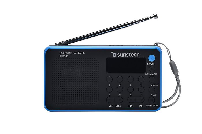Sunstech Radio Portátil RPDS32BL Negra y Azul Sunstech Radio Portátil RPDS32BL Negra y Azul